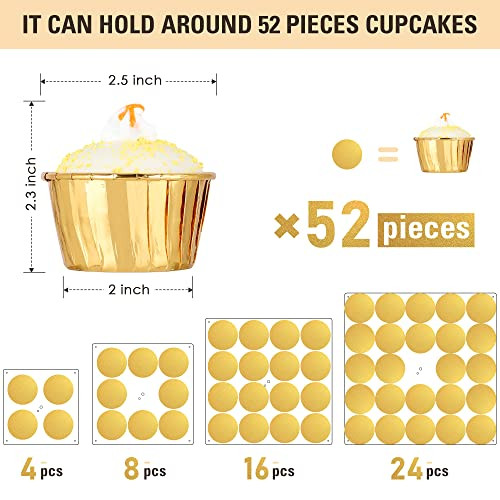4 Tier Cupcake Stand with LED String Light, Acrylic Cupcake Display Stand, gallery