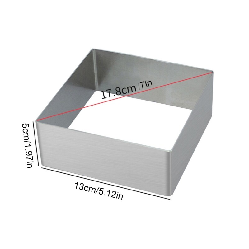 Stainless Steels Dessert Rings Pastry Mould Baking Tool NonStick Mousse Mold gallery