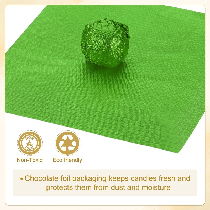 200 Pcs Chocolate 3x3 Inch Light Green for Sweets gallery