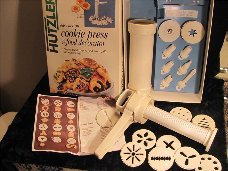 Hutzler Easy Action Cookie Press & Food Decorator Made in Germany