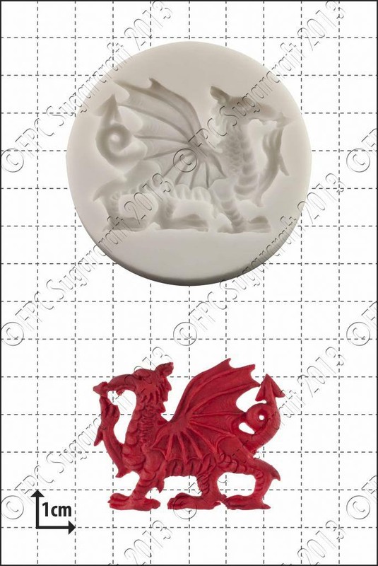 Silicone mould Welsh dragon Food Use FPC Sugarcraft