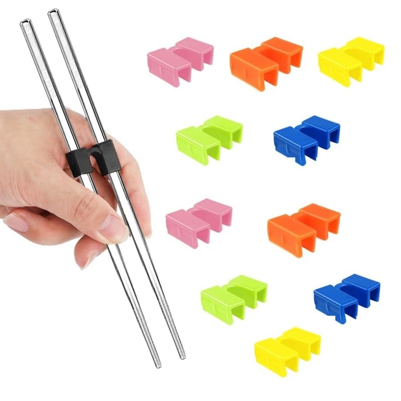 10 Pcs Reusable Chopstick Helpers Training Chopsticks Beginners Training Chop…