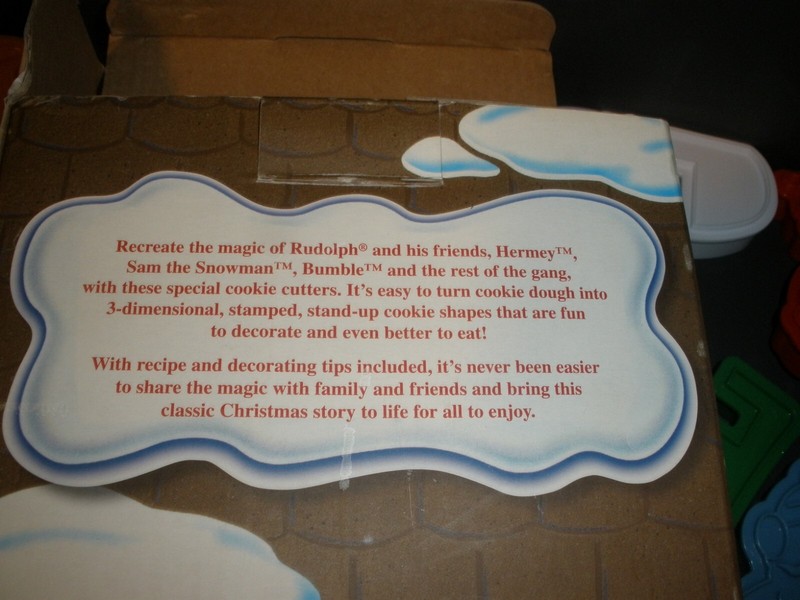 Never Used but Opened Rudolph Red Nosed Reindeer Stand up Cookie Cutters (SU35) gallery