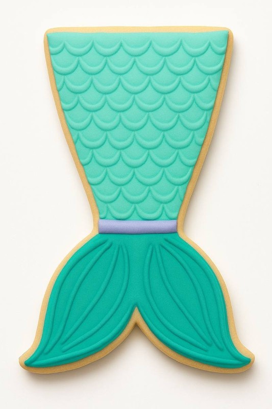 Mermaid Tail 4.5'' Cookie Cutter Metal gallery