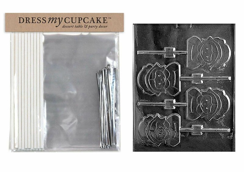 Thanksgiving Chocolate Candy Lollipop Mold Kit Decorating Molds Pilgrim Girl