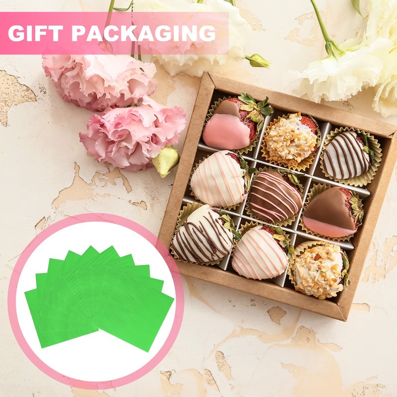 200 Pcs Candy Foil Wrappers, 3.1 x 3.1 Inch Chocolate Wrappers, Green gallery
