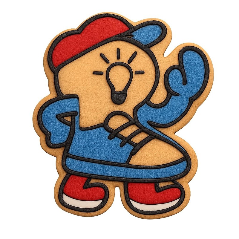 Glow-in-the-Dark Sneakerhead Cookie Cutter & Stamp, Fondant & Clay - 4x3.5 gallery