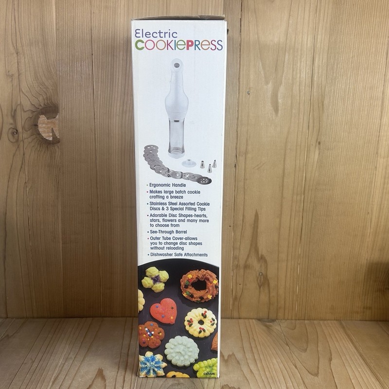 Salton Electric Cookie Press CKM25 Spritz Maker 12 Discs 3 Filler Tips Complete gallery