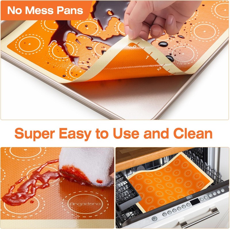 Macaron Silicone Baking Mats Kit, Best Japan Silicone, Easy 16.5 X 11.6 IN gallery