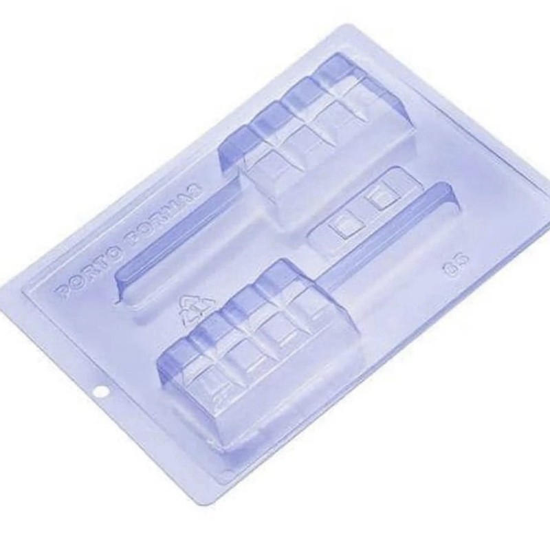 Candy Bar Cakesicle Square Bar Shell Chocolate Mold 3 part mold Dubai chocolate