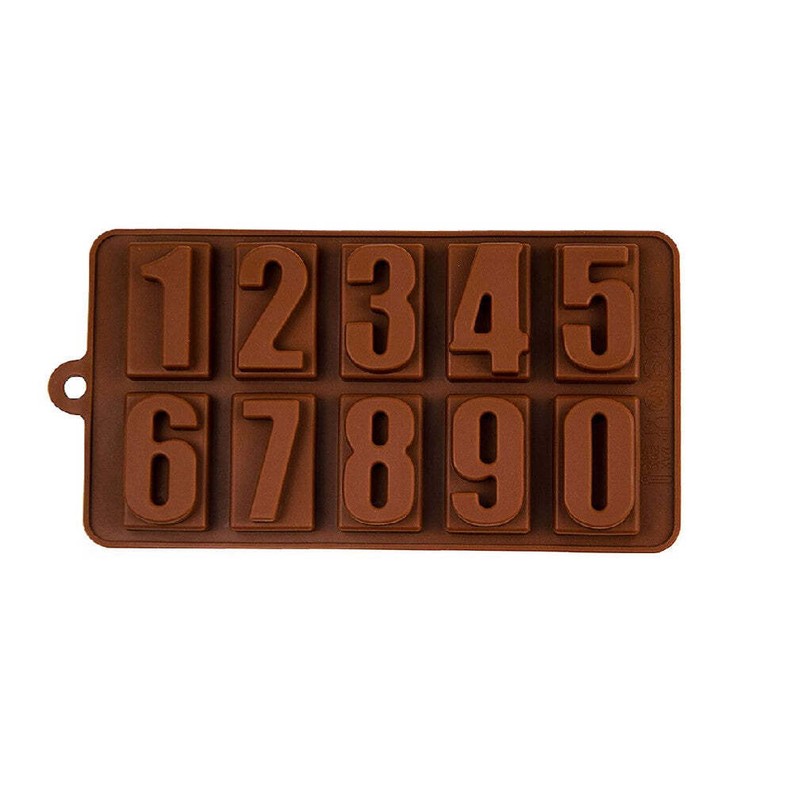 Numbers Fondant Gummy Candy Jello Candle Chocolate Silicone Mold