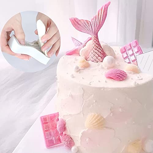 6 Pack Mermaid Tail Mold Silicone Cake Fondant Mold Mermaid Theme Cupcake gallery