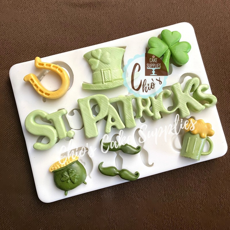 St. Patrick’s Day Themed Silicone Mold, 9 different cavities