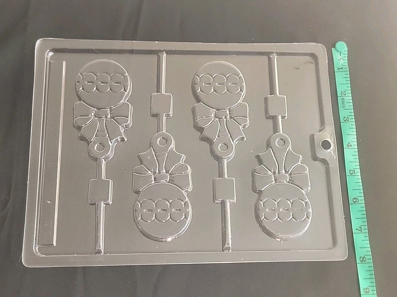Baby Shower Boy Girl Rattle Chocolate Lollipop Candy Mold