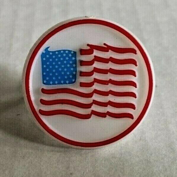 Bakery Crafts Plastic Cupcake Rings Toppers New Lot of 6 “American Flag” #4