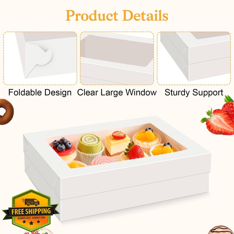 Essenya 14X10X4 Inch Cake Boxes 15 Pcs gallery