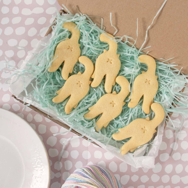 Kitty Butt Cookie Cutter - cat treats kitten meow feline adoption rescue gift gallery