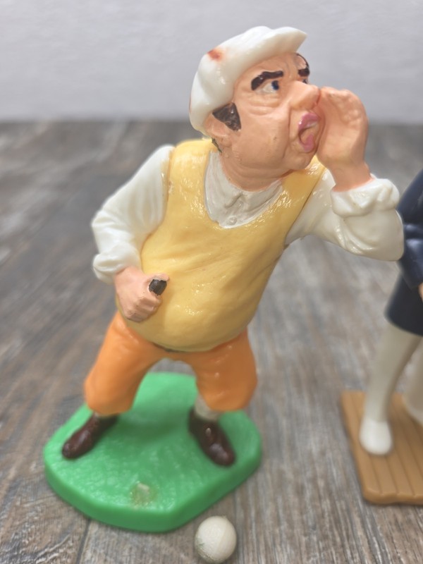 Wilton cake topper Miss Fits. Hunter sailor golfer. All have missing parts. gallery