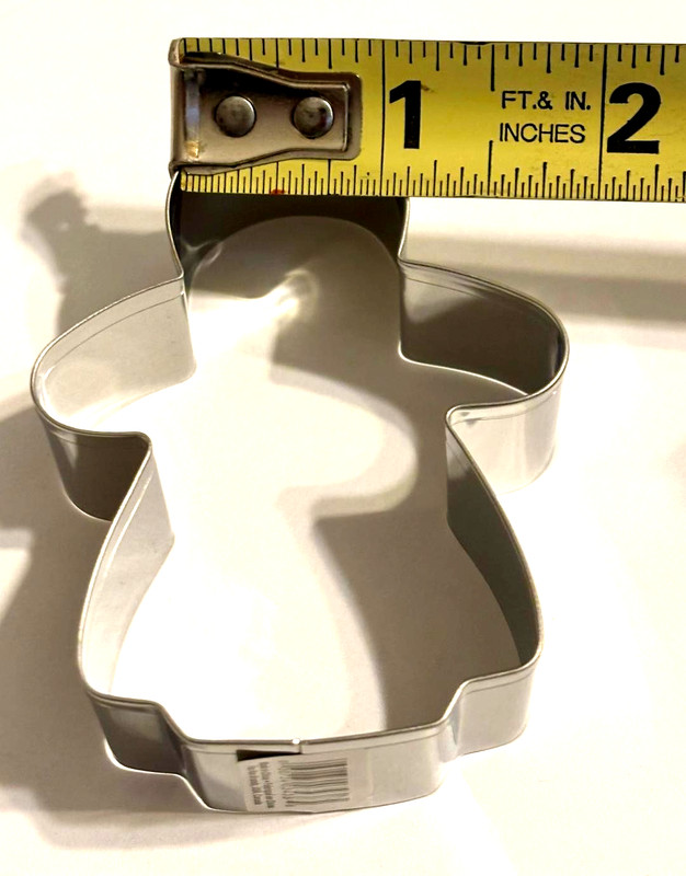 COOKIE CUTTER Girl or Angel 3-1/8" stainless steel Fox Run gingerbread girl gallery