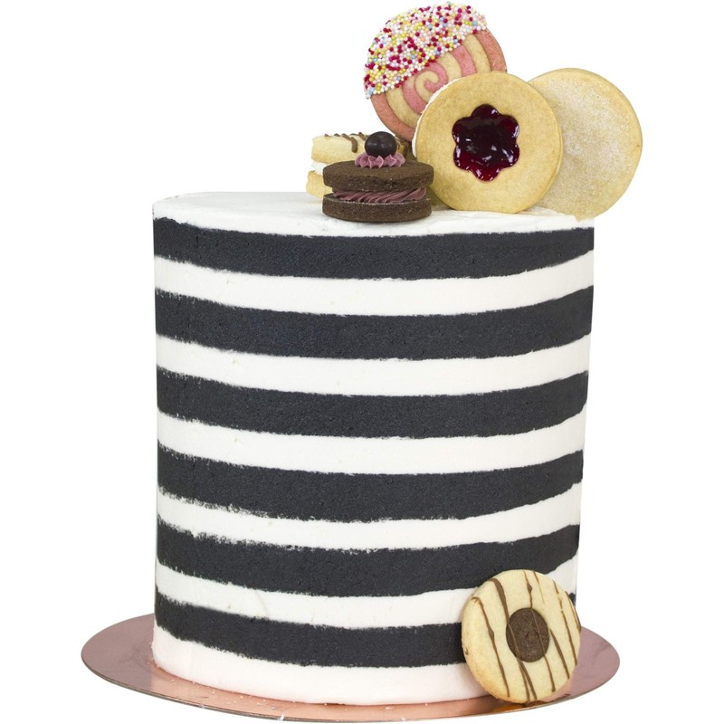 Tall Patterned Edge Side Scraper for Cake Decorating-Stripes Acrylic 10, Tran... gallery