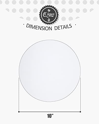 40-Pack 10" Round Cake Boards - White Food-Grade Cardboard Plates, Strong & Dura gallery