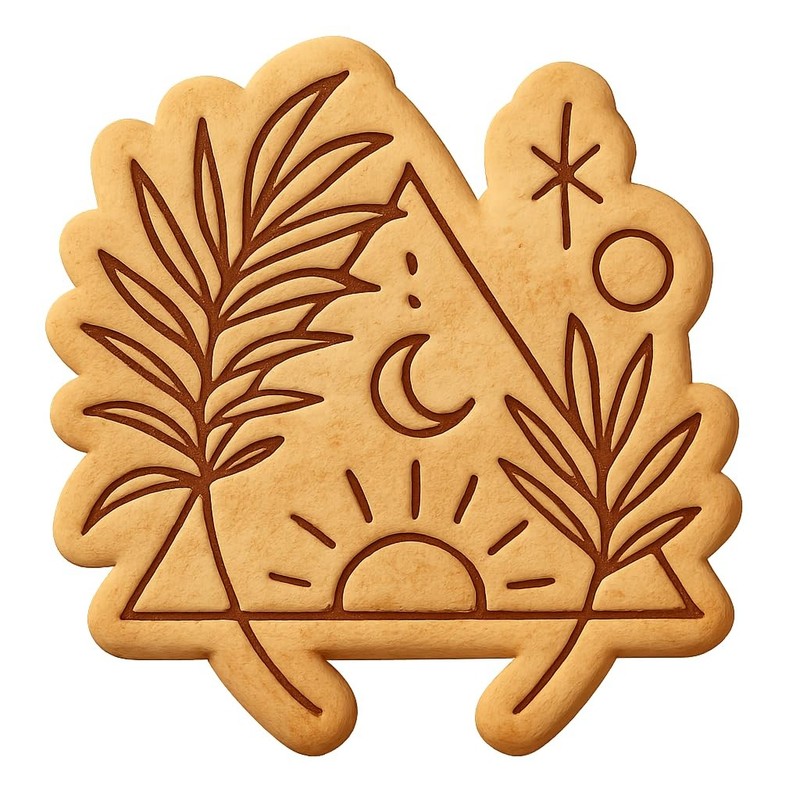 Tropical Boho Cookie Cutter & Stamp, Fondant & Clay – 4×4