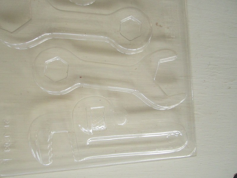 VINTAGE Lot of 4 Plastic Chocolate Candy Molds Holiday and Misc. gallery