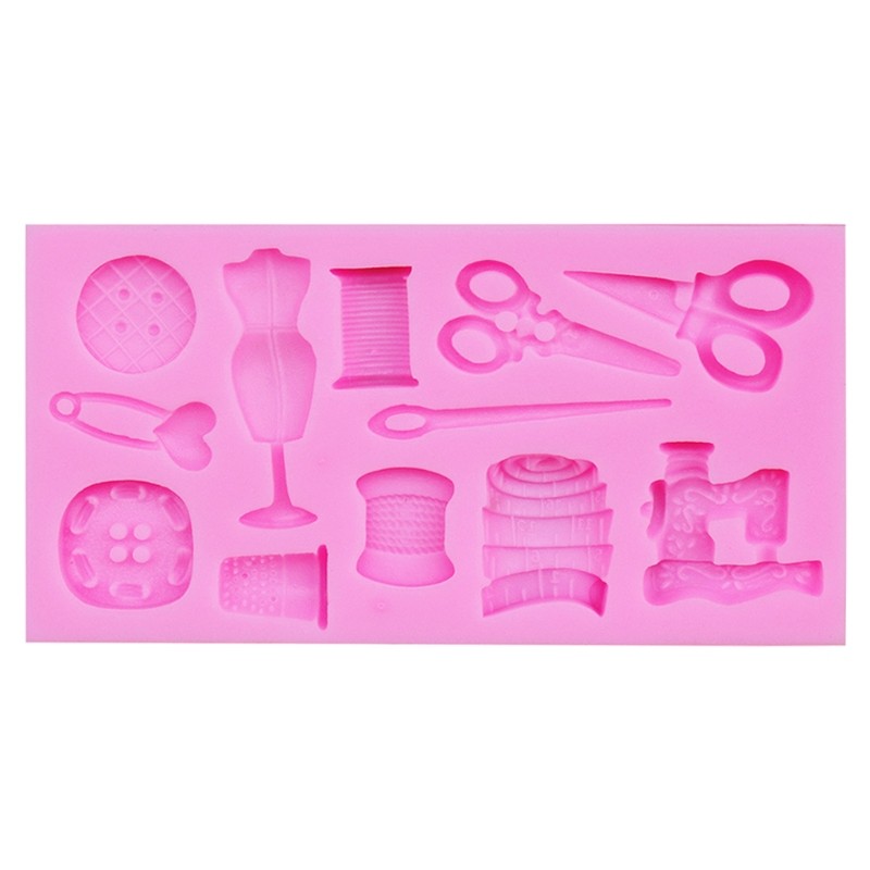 1 Piece Sewing Tools Silicone Mould 3D Sugar Chocolate and Fondant Silicone Mold