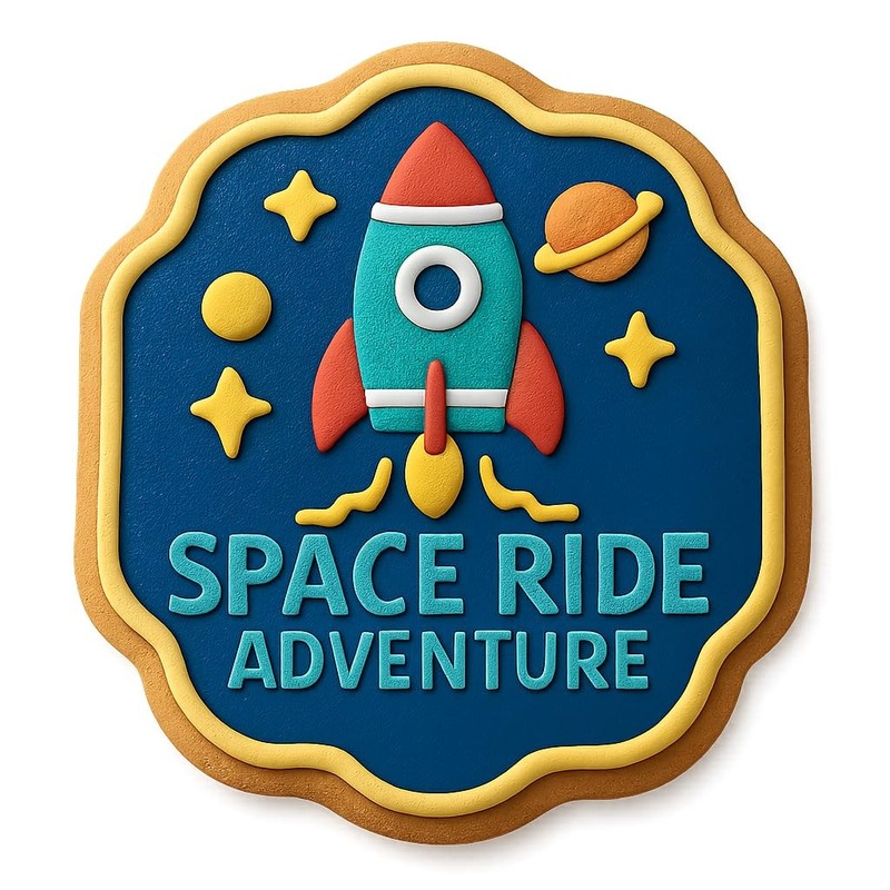 Space Ride Adventure Cookie Cutter & Stamp, Fondant & Clay - 4x4 gallery