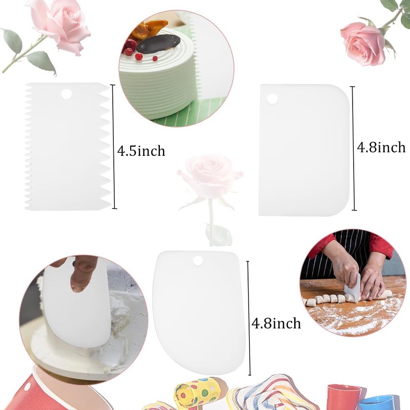 35 Piece Plastic Cake Dowel Set, Sticks, Support Rods, 5 Cake Dividers, Tiered gallery