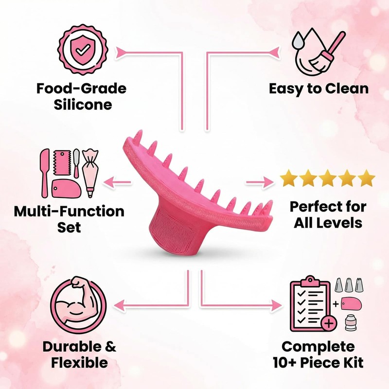 Cake Arch Guide Tool & Piping Guide Stencil, 16 Pcs Cake Decorating Tools wit... gallery