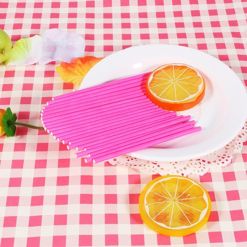 100 Pcs Colorful Sticks Ideal For DIY Candy Crafts