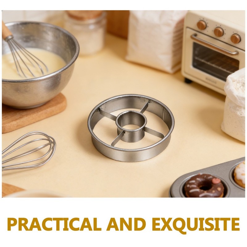 4pcs Stainless Steel Donut Cutter 3.86 Inch - Doughnut Cutter Baking Tools for gallery