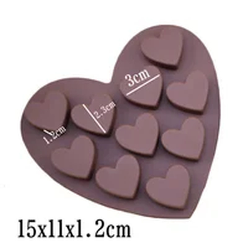 6 Cavities Valentine’S Day Heart Silicone Baking Mold Love Chocolate Candy Biscu