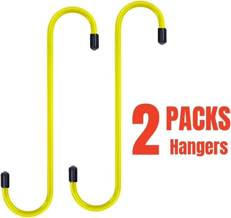 Brake Caliper Hangers 2-Pack - Heavy Duty Steel Hooks with Rubber Tips Yellow gallery