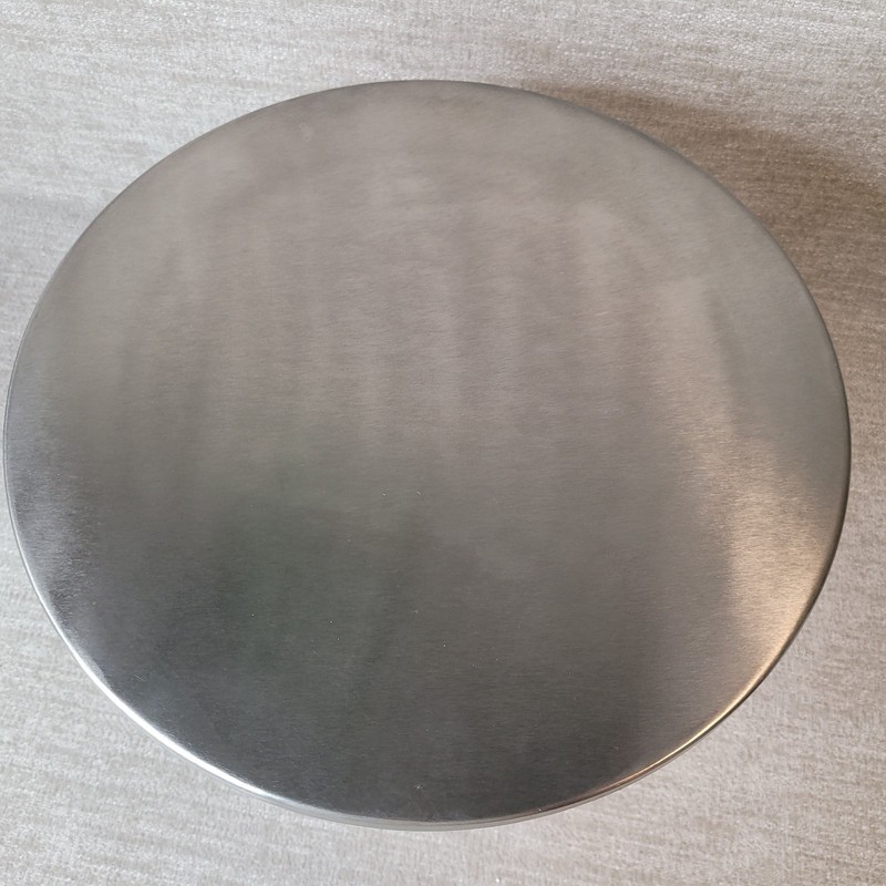 Retired Pottery Barn Mercury Glass & Stainless Pedestal Cake Stand 7" x 11" NEW gallery
