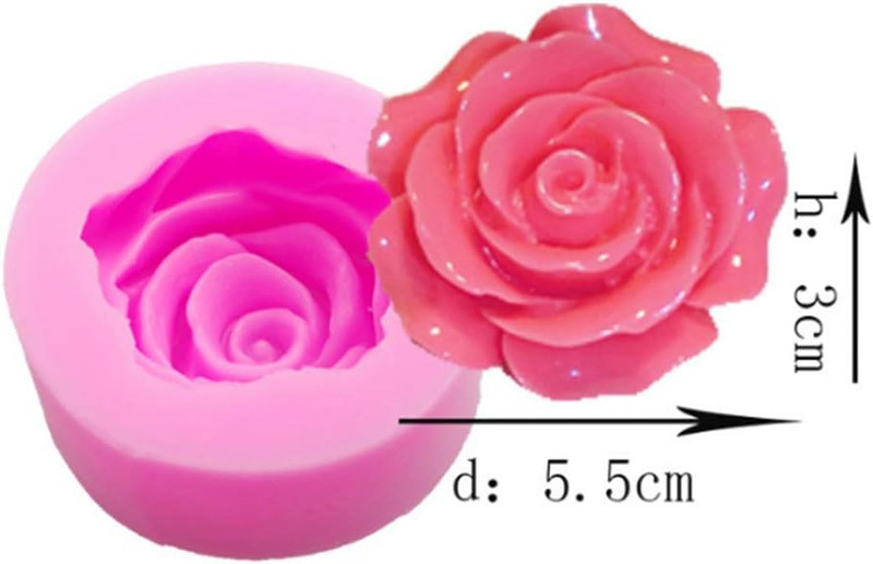 Beespring Flower Bloom Rose Shape Silicone Fondant Soap 3D Cake Molds Cupcake Je gallery