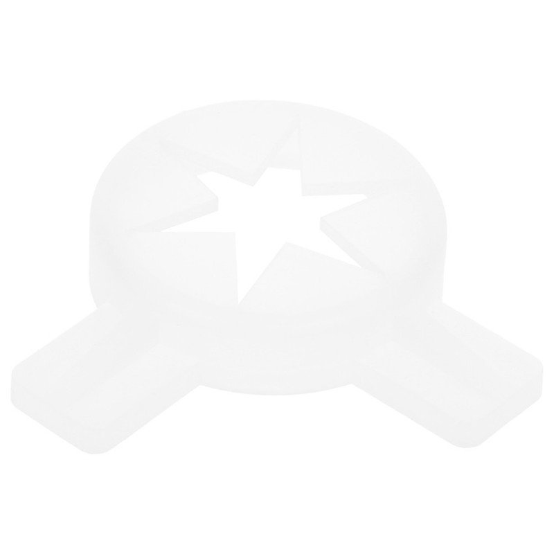 Versatile White Plastic Nozzle for Ice Cream Maker with Star Shaping Feature gallery