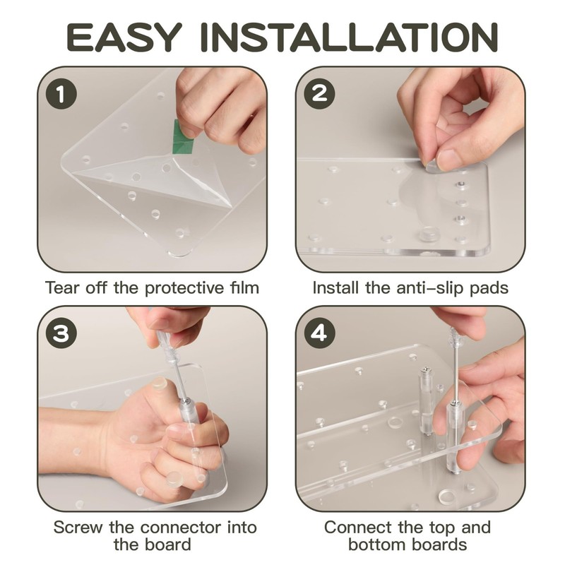 2-Pack Clear Acrylic Cake Pop Stand, 21 Holes Lollipop Holder for Parties & Even gallery