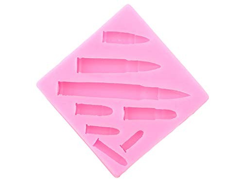 Mini Sizes Bullet Silicone Mold Cupcake Topper Fondant Cake Decor Tools Candy... gallery