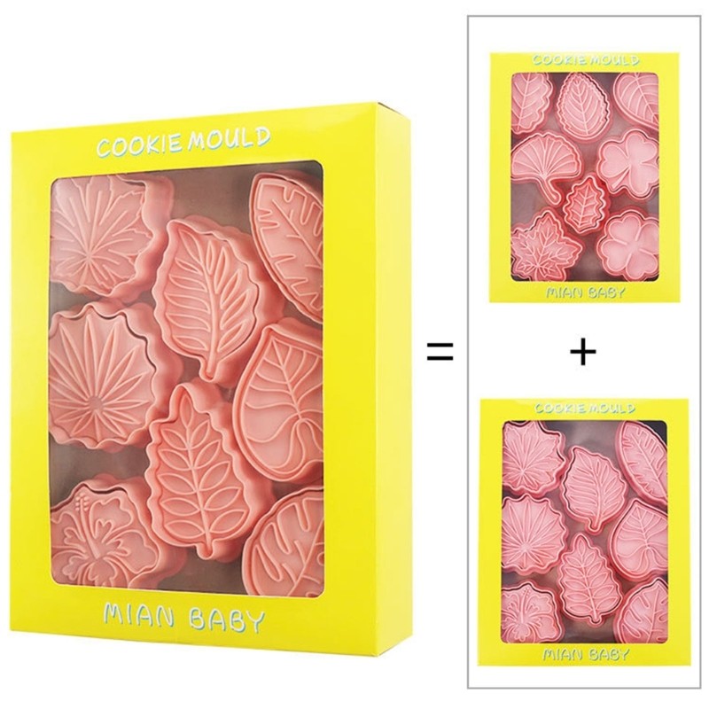16Pieces/set Cookie Cutter-Molds Plastic DIY Leaf Shaped Cake Candy Fondant Mold gallery