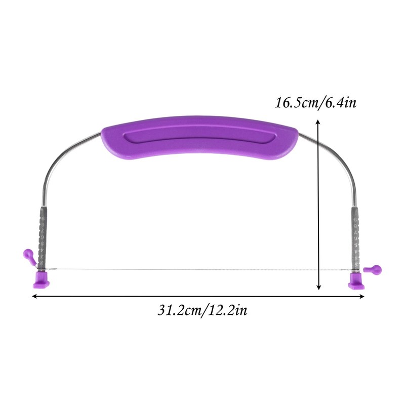 YAMHOHO Adjustable Cake LevCake Cutter Slicer Leveler, 9 10", Purple gallery