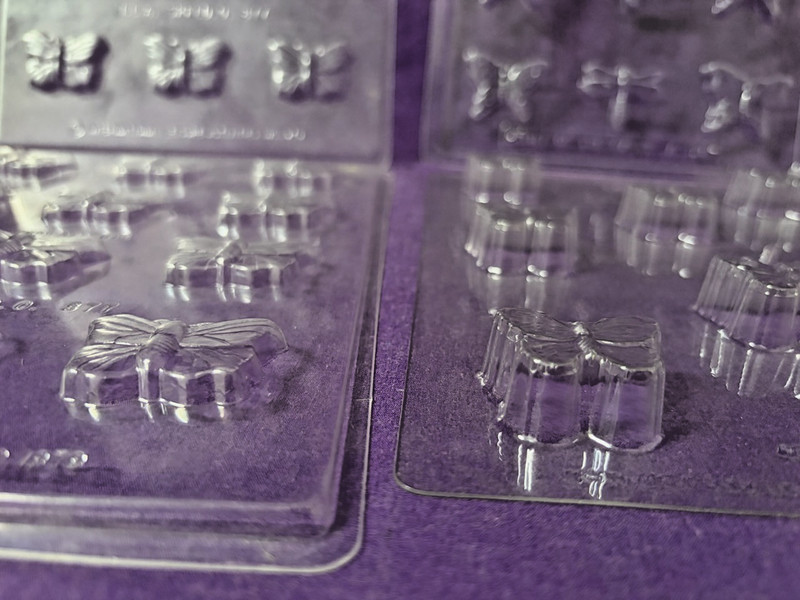Used Butterfly Butterflies Bite Size chocolate candy molds lot of 6 gallery