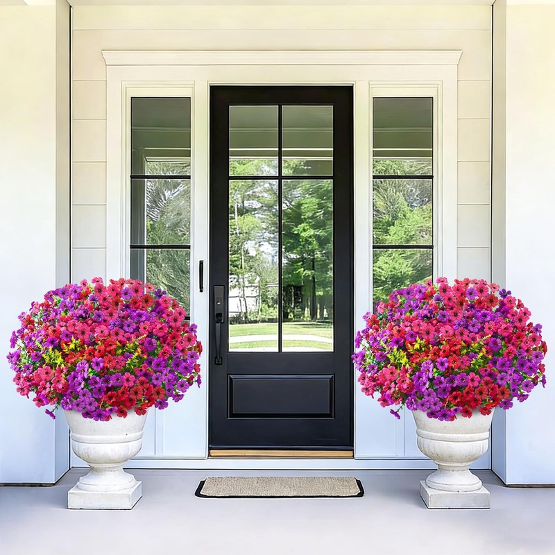 Bleum Cade Artificial Flowers For Outdoors 34 Bundles Uv Resistant Fake Outdoor gallery