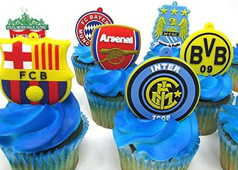 Champions League Soccer CupCake Cake Topper BRAND NEW 12 Cupcake Toppers gallery