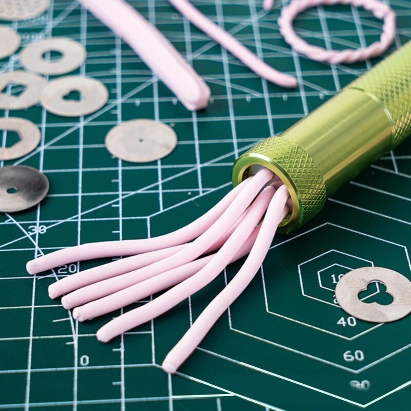 Clay Extruder with 20 Tips Fondant Press Sugar Pastes Extruder for Clay Cake gallery