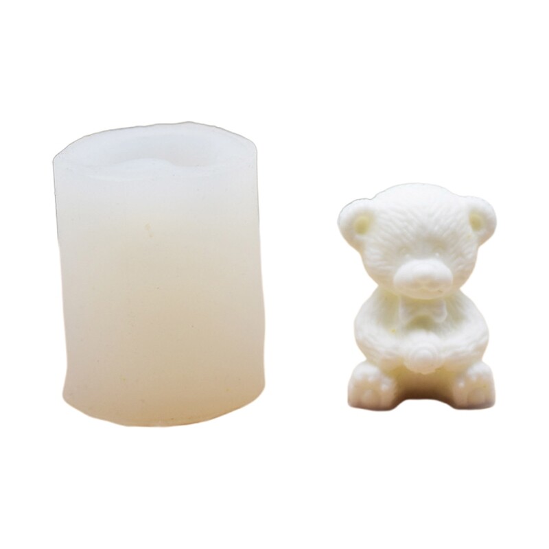 Cake Cartoon Little Bear Soap Mold Decorating Baking Fond Craft DIY Mold
