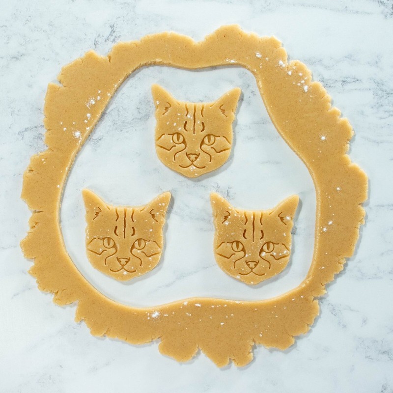 American Shorthair Cat cookie cutter - cute kitty birthday treat, purrfect meow gallery