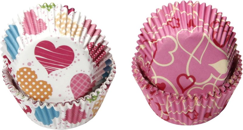 Chef Craft Paper Patterned Cupcake One Size, Red/Orange/Yellow/Pink/Blue gallery