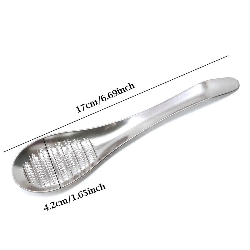 Honbay 1PCS Stainless Steel Garlic 17*4.2*1cm/6.69*1.65*0.39inch, Silver gallery